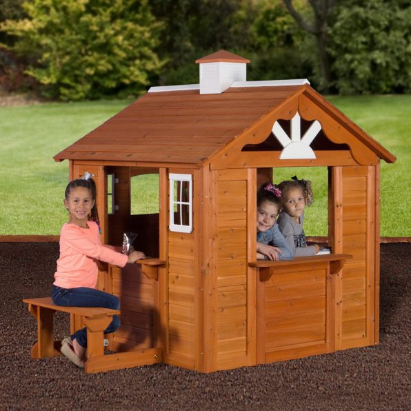 Backyard Cottage Playhouse backyard discovery summer cottage playhouse kid s Backyard Cottage Playhouse backyard discovery summer cottage playhouse kid s
