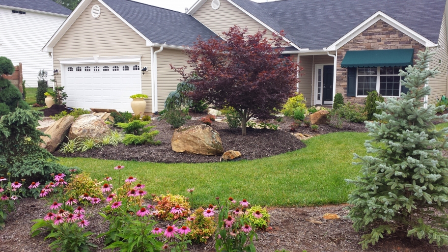 low maintenance front yard landscaping